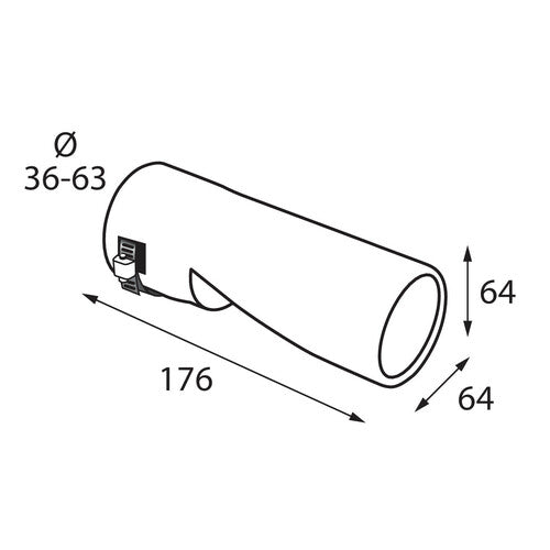 Terminale di scarico in acciaio inox lucidato Ø 36-63 mm art.60117 BIBA-RICAMBI