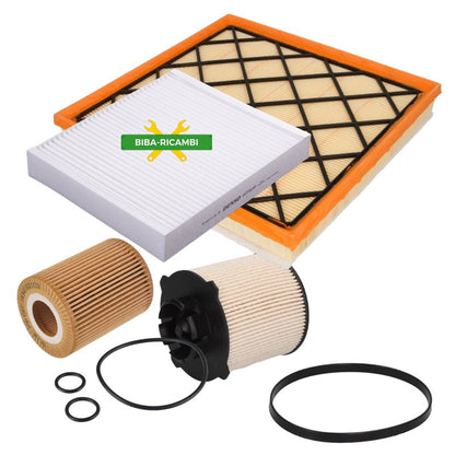 Kit Tagliando Olio Filtri Compatibile Per Cadilac BLS 1.9 D 110KW-150CV BIBA-RICAMBI