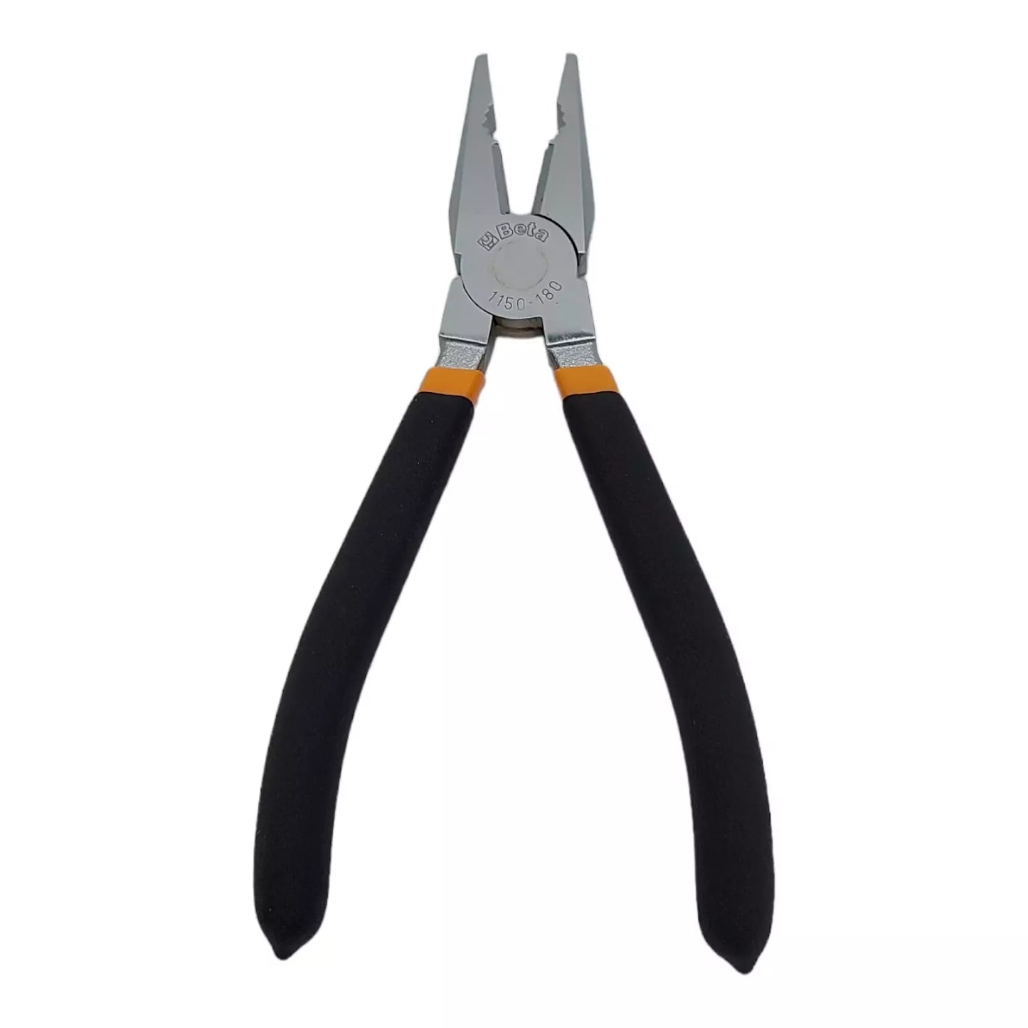 Chrome-plated universal pliers with non-slip insulated handles Beta 1150-180 mm