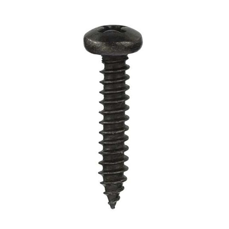 Black Zinc Plated Self-Tapping Screws 3.9X16 (100 Pcs)