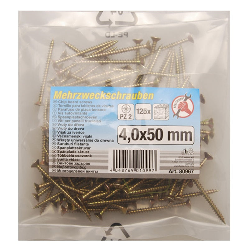 Screws 4.0x50 mm 125 pcs art.BGS80967