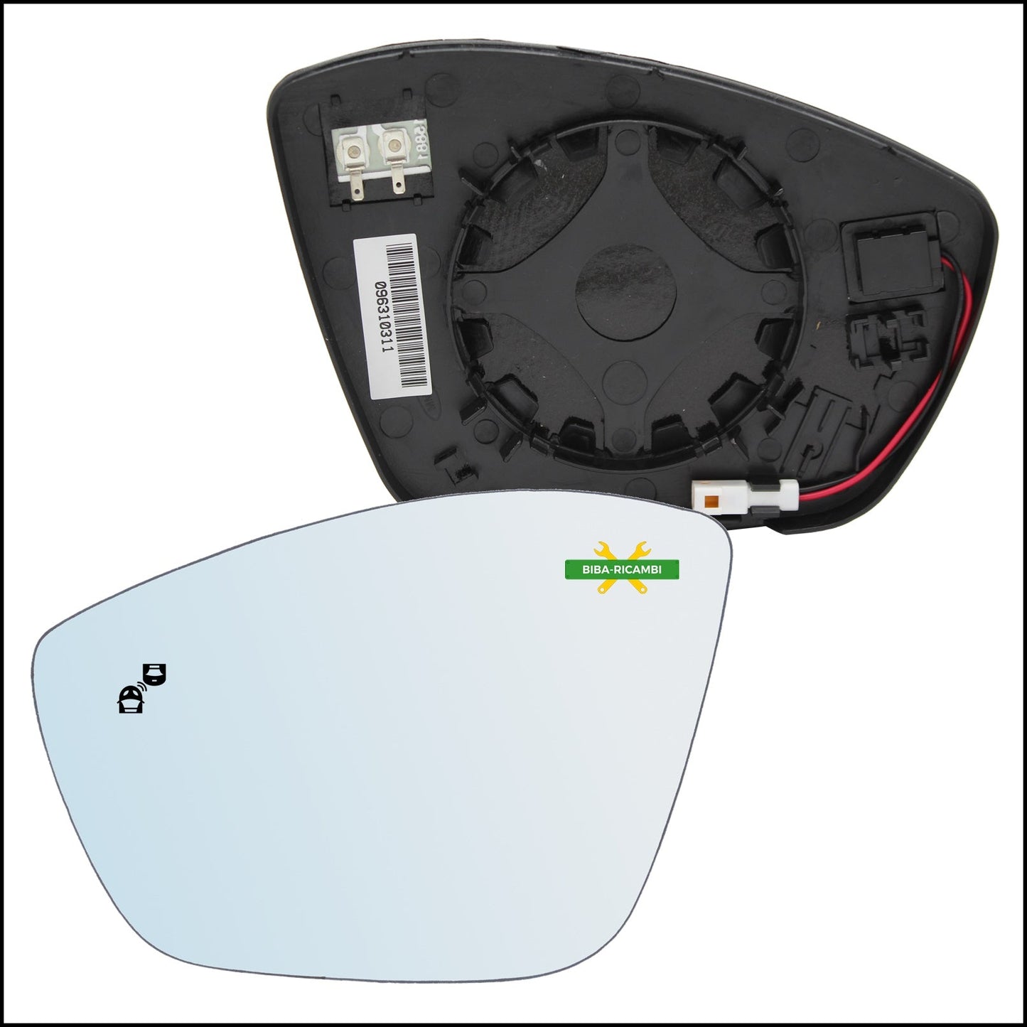 Piastra Retrovisore Termica Blind Spot Lato SX-Guidatore art.P167-LTSB BIBA-RICAMBI