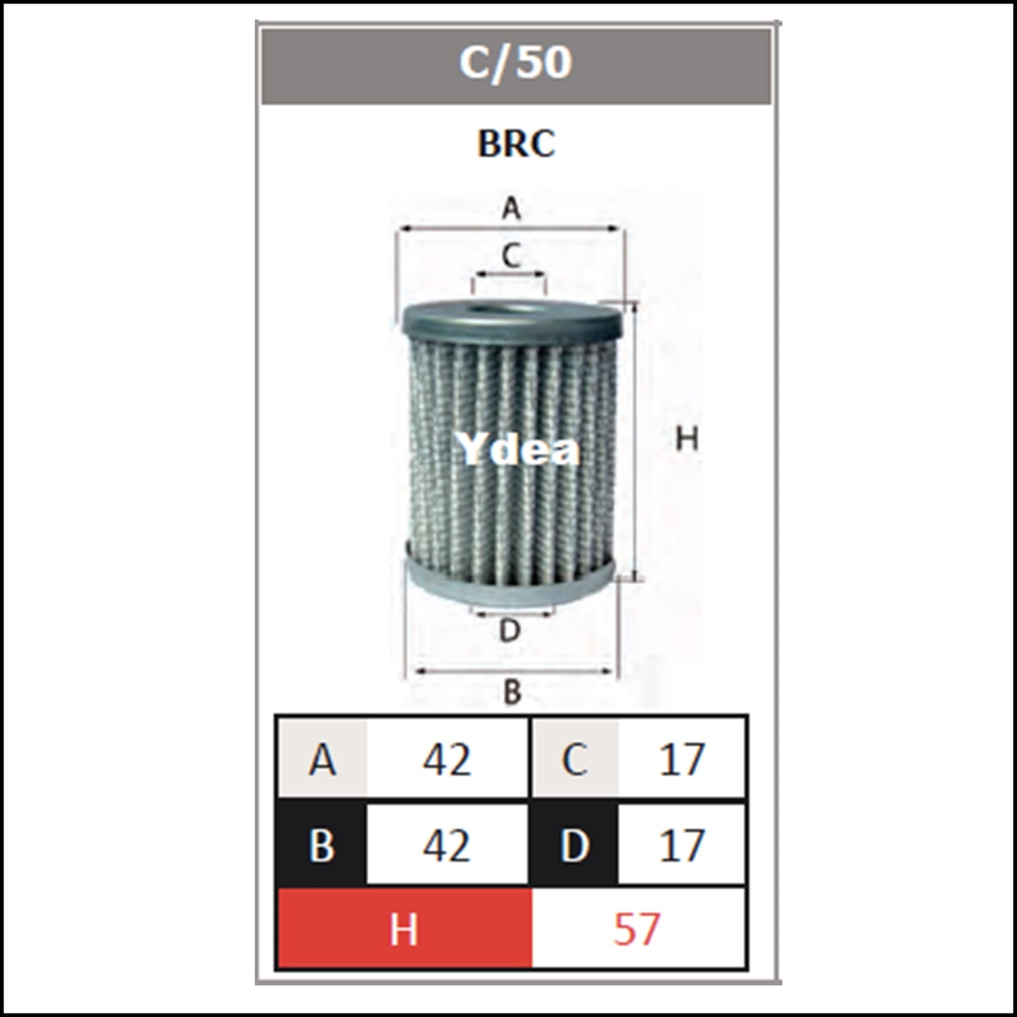 LPG Filter System BRC art.C/50