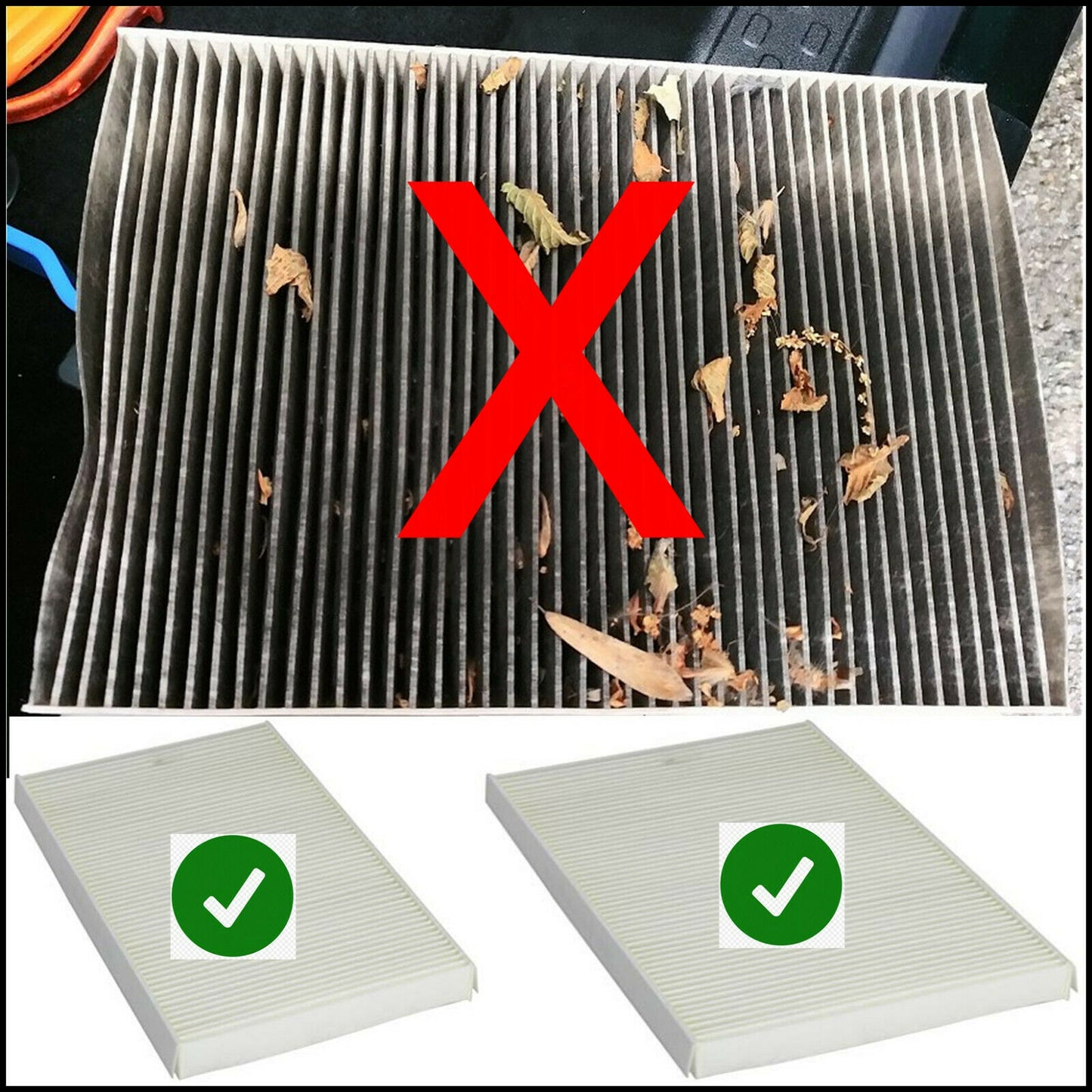 Cabin Filter Anti-pollen with activated carbon [223x163x44]