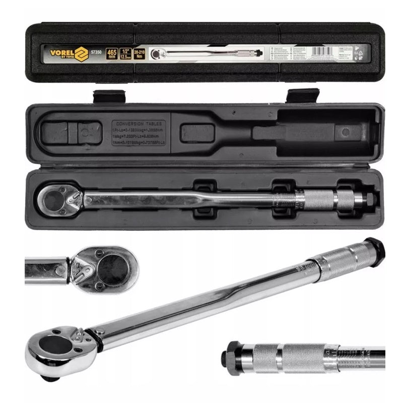 Chiave Dinamometrica 28-210Nm Attacco 1/2” Torque Wrench