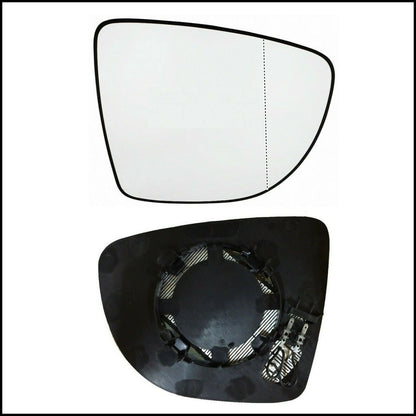 Aspherical Heated Rearview Mirror Plate Right Passenger Side Renault Clio IV (BH) from 2012&gt;