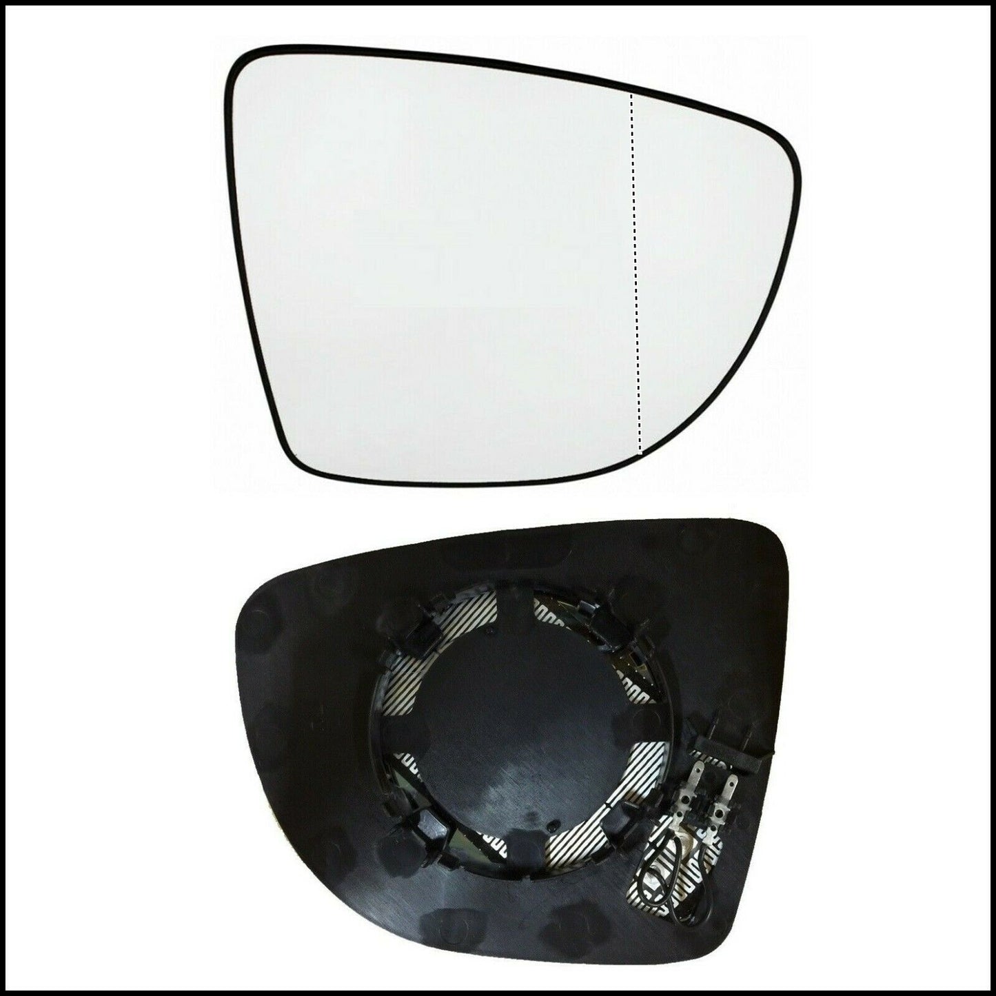 Aspherical Heated Rearview Mirror Plate Right Passenger Side Renault Clio IV (BH) from 2012&gt;