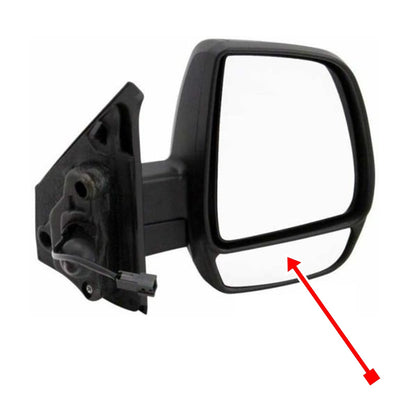 Vetro Specchietto Inferiore Lato DX Compatibile Con Opel Combo III dal 2012> BIBA-RICAMBI