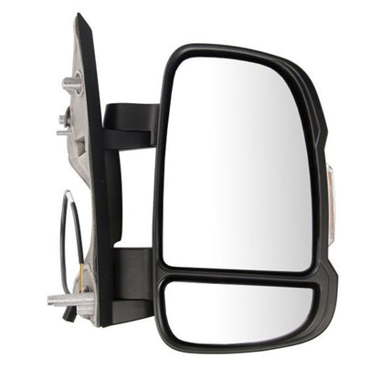 Manual Rearview Mirror Black Right Compatible For Fiat Ducato III from 2006-2013