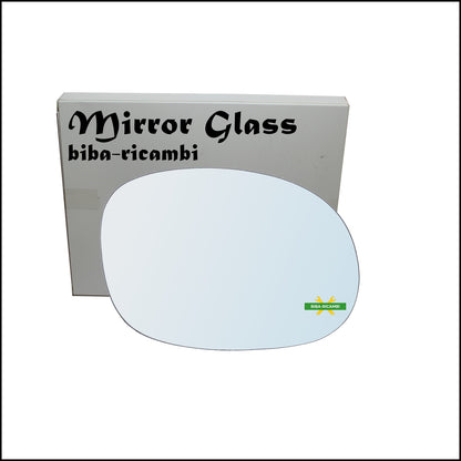 Chrome Rearview Mirror Glass Right Passenger Side For Citroen C3 I (FC) from 2002&gt;