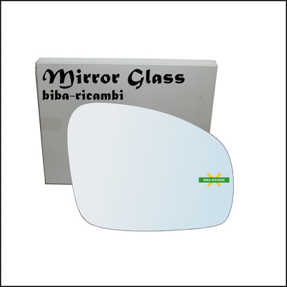 Chrome Rearview Mirror Glass Right Passenger Side For Skoda Fabia II from 2006-2014