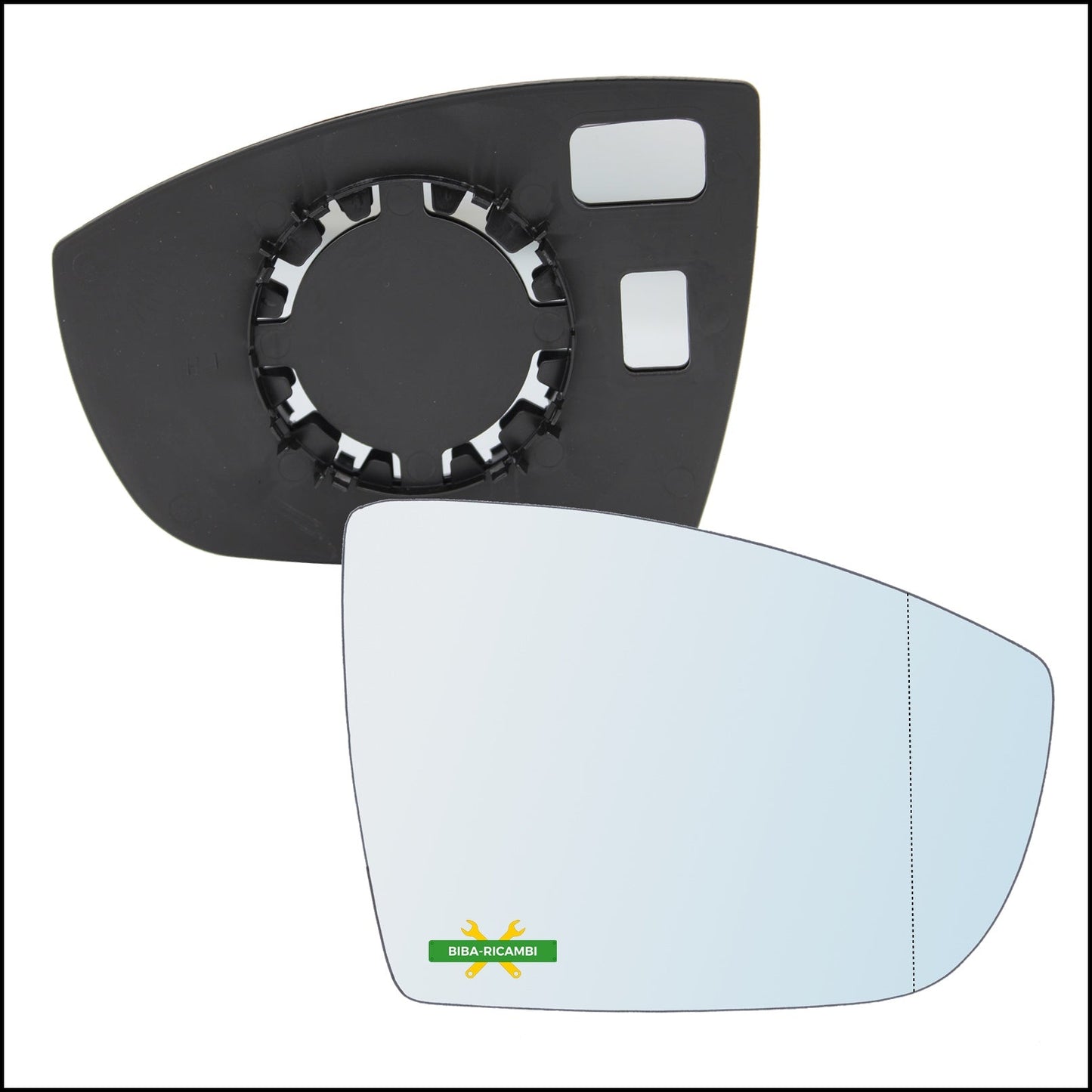 Piastra Specchio Retrovisore Asferica Lato Dx-Passeggero Per Ford C-Max II (DXA) dal 2010&gt; BIBA-RICAMBI