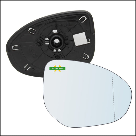 Piastra Specchio Retrovisore Asferica Lato Dx-Passeggero Per Mazda 2 II (DE) dal 2007-2015 BIBA-RICAMBI