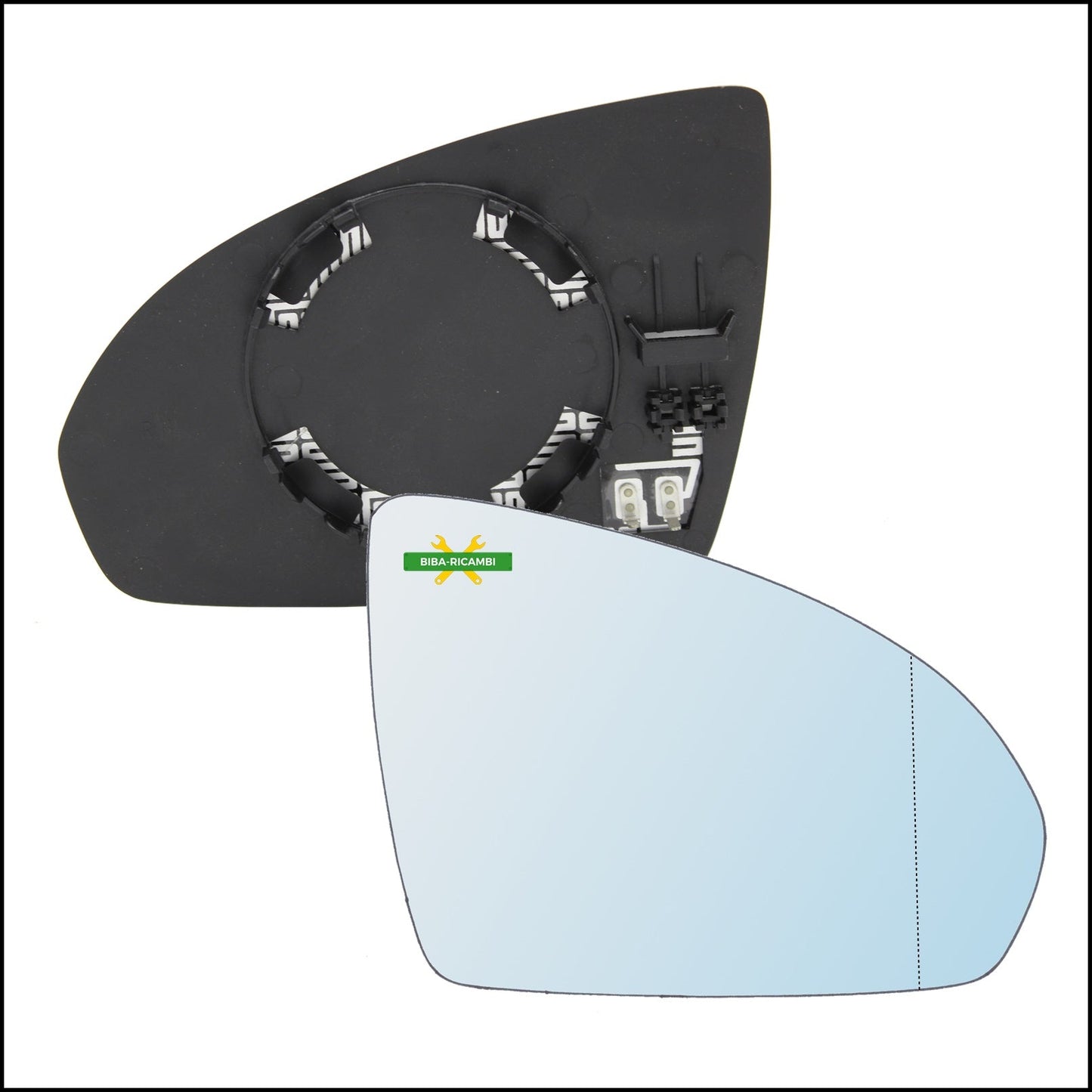 Piastra Specchio Retrovisore Termica Asferica Lato Dx-Passeggero Per Smart ForTwo II (451) dal 2007&gt; BIBA-RICAMBI