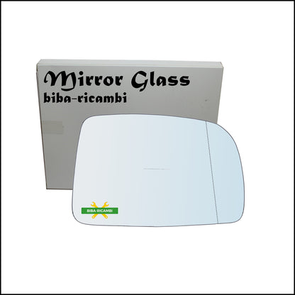 Aspherical Rearview Mirror Glass Right Passenger Side For Hyundai Trajet (FO) from 2000-2008