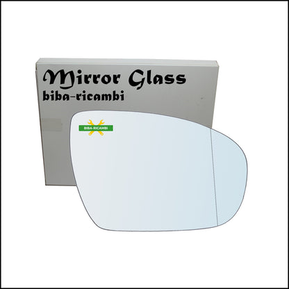 Aspherical Rearview Mirror Glass Right Passenger Side For Hyundai i20 II (GB, IB) from 2014&gt;