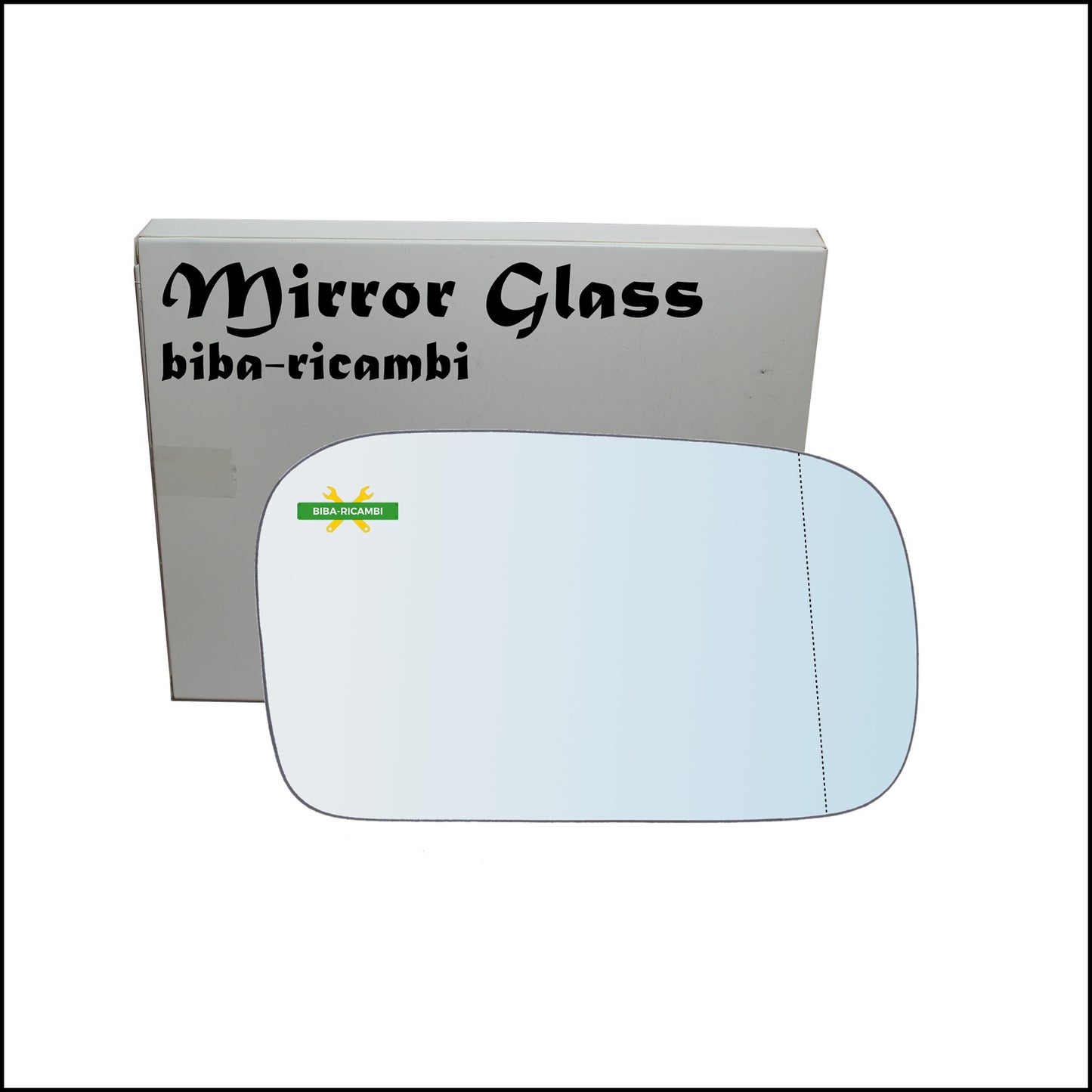 Aspherical Rearview Mirror Glass Right Passenger Side For Nissan Sunny III (N14) from 1990-1996