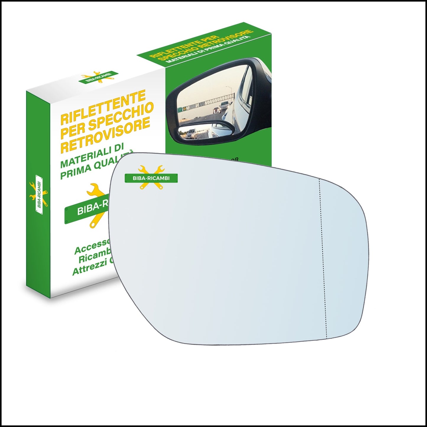 Aspherical Rearview Mirror Glass Right Passenger Side For Renault Koleos I (HY) from 2008&gt;