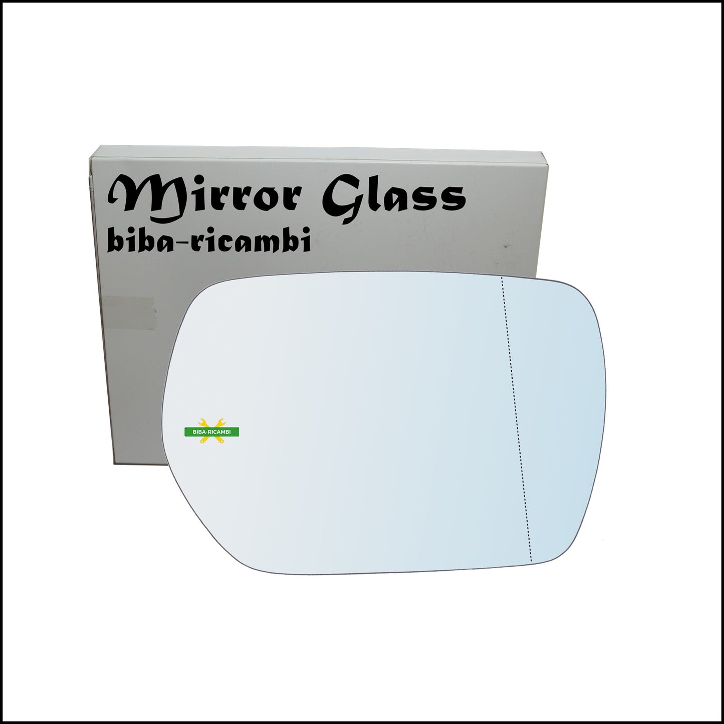 Aspherical Chrome Rearview Mirror Glass Right Passenger Side For Mitsubishi Outlander I (CU) from 2001-2006