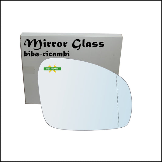 Aspherical Chrome Rearview Mirror Glass Right Passenger Side For Skoda Fabia II from 2006-2014