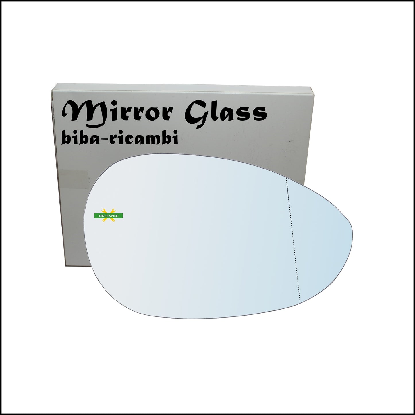 Aspherical Chrome Rearview Mirror Glass Right Passenger Side For Fiat Linea (323) from 2006&gt;