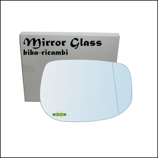 Aspherical Rearview Mirror Glass Right Passenger Side For Honda Jazz III (GE) from 2007&gt;