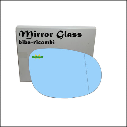 Blue Aspherical Rearview Mirror Glass Right Passenger Side For Fiat Bravo II (198) from 2006&gt;