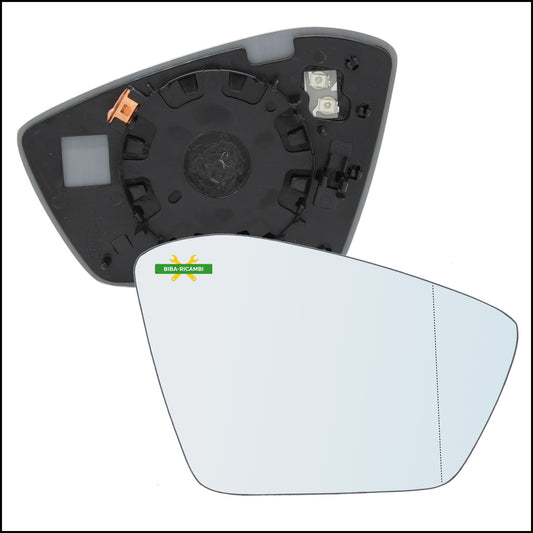 Piastra Retrovisore Termica Asferica Lato Dx-Passeggero Per Skoda Superb III (3V) dal 2015&gt;