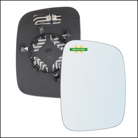 Heated Mirror Plate Right Side - Passenger For Volkswagen Caddy III (2K) only from 2004-2009