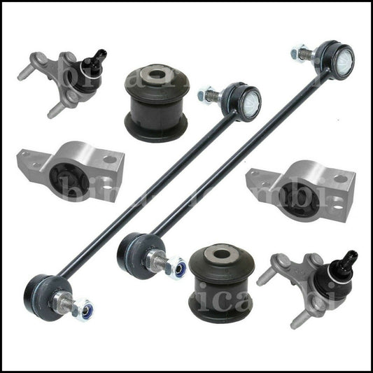 Kit Elimina Rumori Silent Block Trapezi Testine Biellette Sospensione Per Audi Q3 I (BUB) dal 2011>