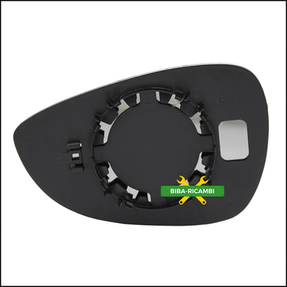 Piastra Specchio Retrovisore Asferica Lato Dx-Passeggero Per Ford Fiesta VI (CB1) dal 2008>