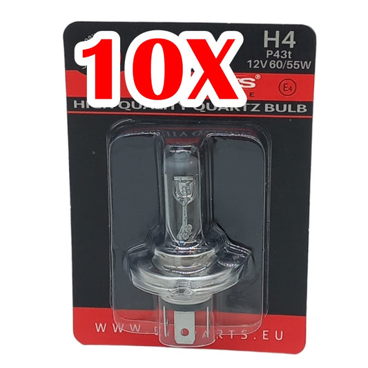 10 LAMPADE H4 12V 60/55W CLASSIC LINE BILUX (10pzz)