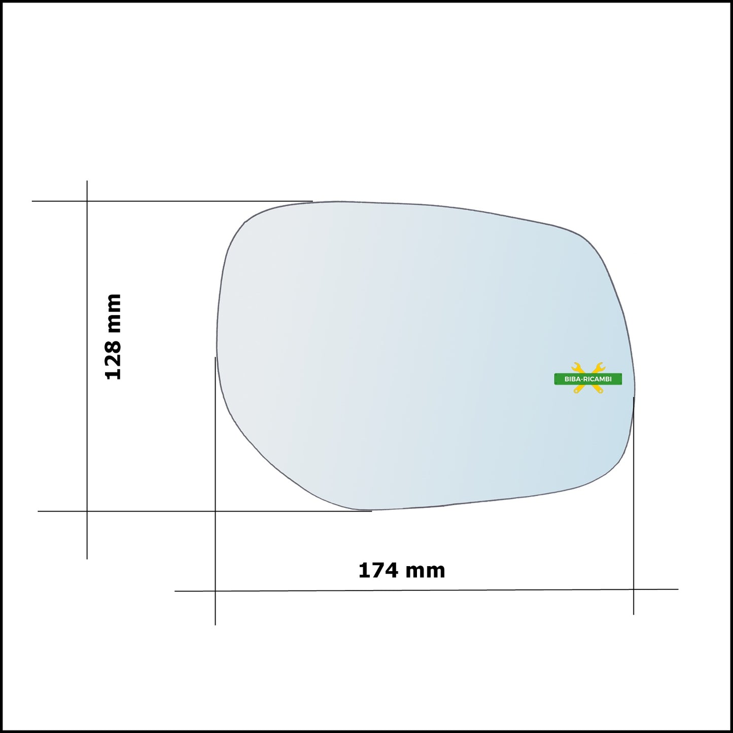 Heated Mirror Plate Right Side-Passenger For Infiniti QX30 from 2016&gt;