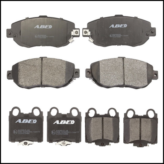 Kit 8 Front Rear Brake Pads For Lexus IS I (E1) from 1999-2005