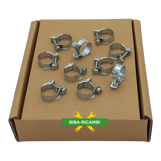 Screw hose clamp Steel (W1) Ø 19-21 | Band 6mm (10pcs)