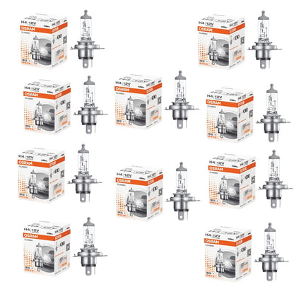 10 LAMPADE OSRAM H4 CLASSIC ORIGINAL LINE BILUX 64193 (10pzz)