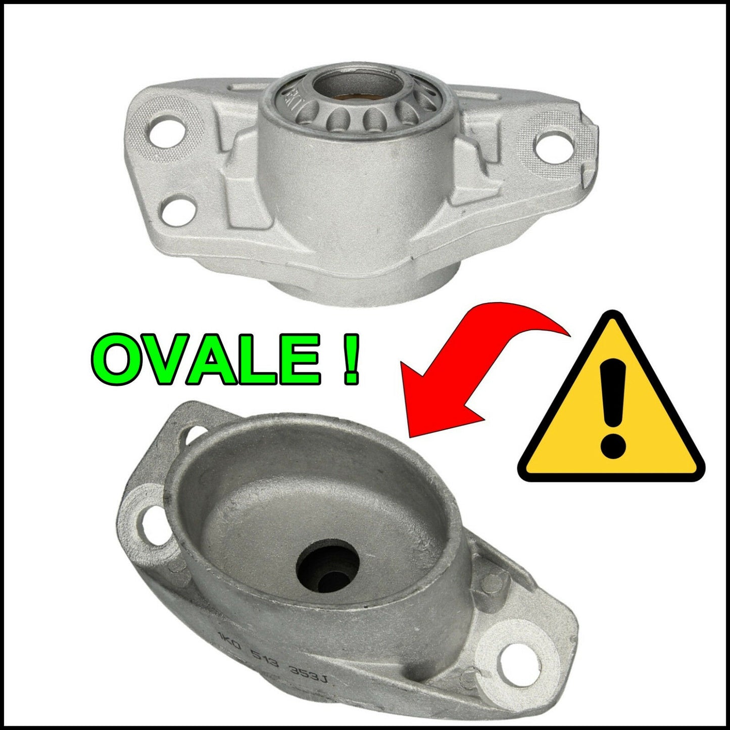 Supporti Per Ammortizzatori POSTERIORI (forma ovale)