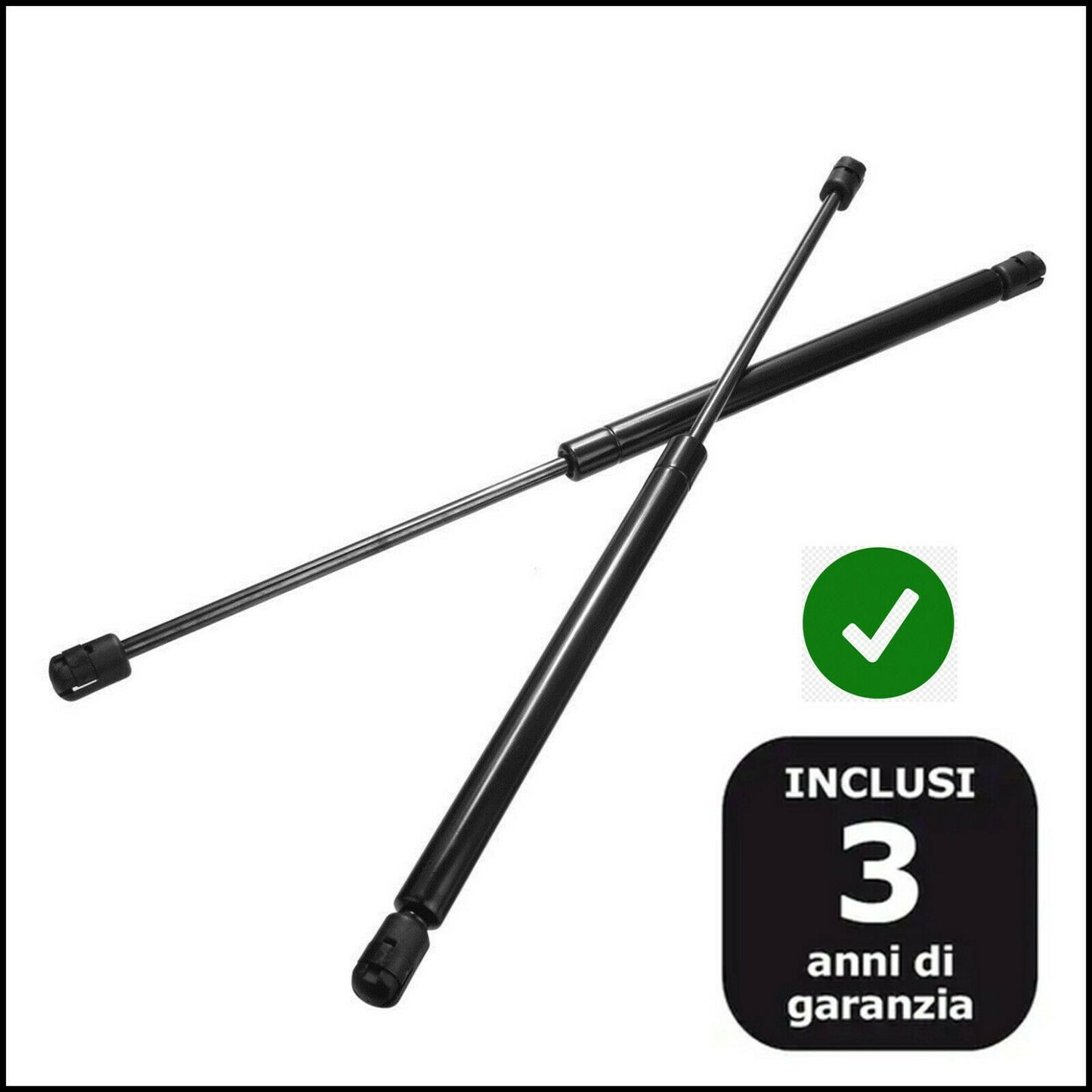 Molla A Gas Coppia Pistoncini Portellone Posteriore [Lunotto Fisso] Per Peugeot 308 S.W (4E) dal 2007&gt;