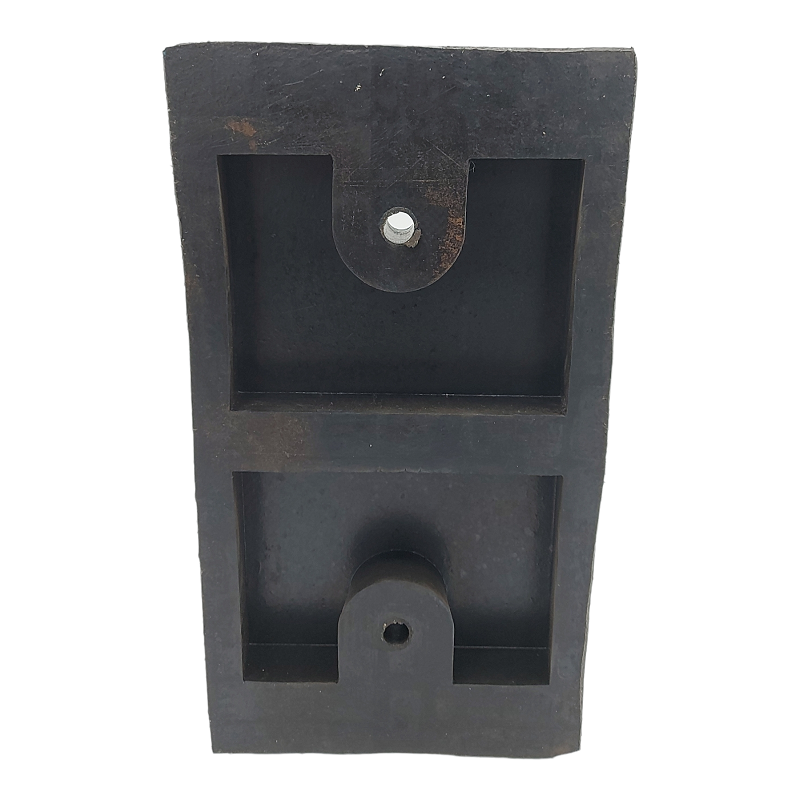 Rubber Bumper Sidewall Buffer Size 450x250x100 | 2 Holes