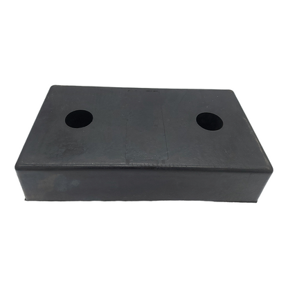 Rubber Bumper Sidewall Buffer Size 450x250x100 | 2 Holes