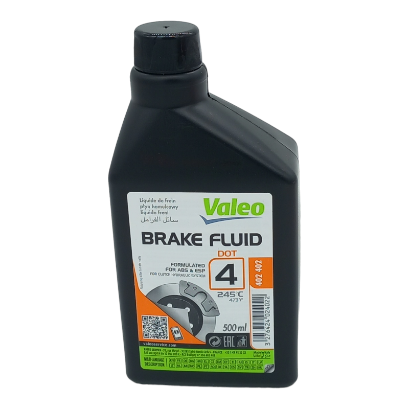 Valeo Liquido Impianto Frenante Tipo DOT4 Sintetico ABS / ESP Bottiglia 0,5 L BIBA-RICAMBI