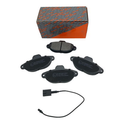 Kit 4 Pastiglie Freno Compatibile Per Fiat Panda II (169) 1.2 51KW-69CV BIBA-RICAMBI