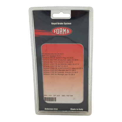 Pastiglie Freno Posteriori Sinterizzate Compatibile Per YAMAHA XV Raider S 1900 2008-2014 BIBA-RICAMBI