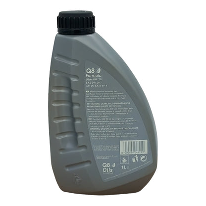 Olio Motore 0W20 Q8 Formula Ultra Specifico Per Toyota Hybrid