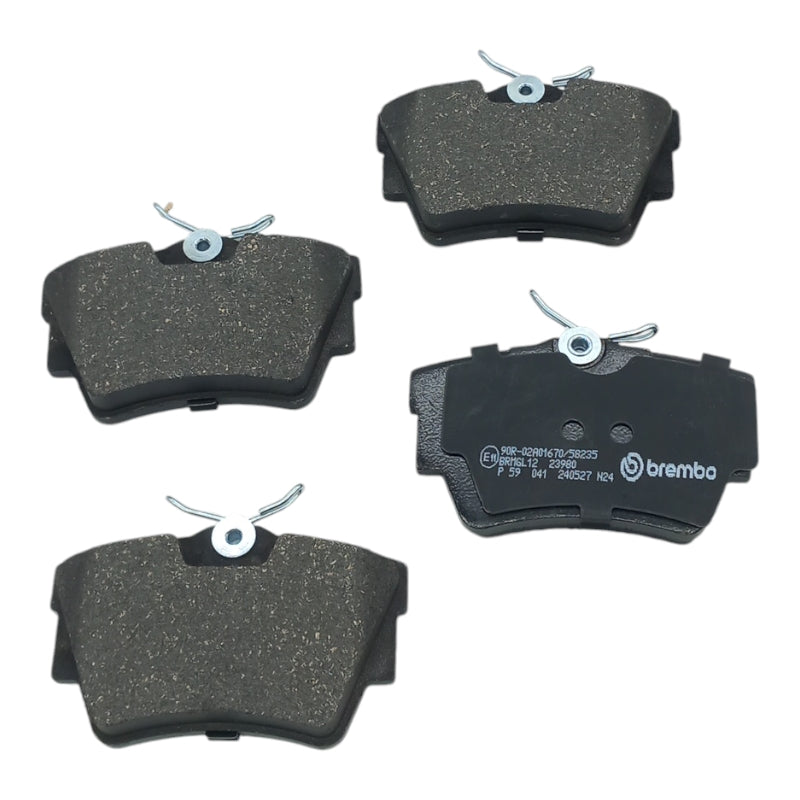 Kit 4 Rear Brake Pads Compatible For Nissan Primastar from 2016&gt;