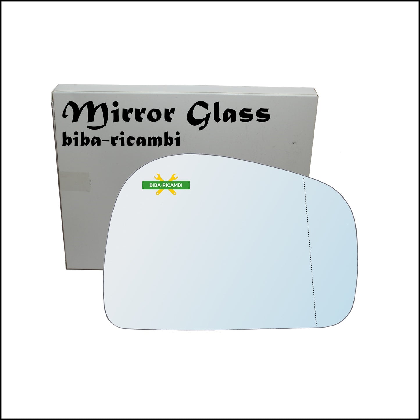 Aspherical Rear View Mirror Glass Right Passenger Side For Tata Safari (42_FD) from 1998&gt;