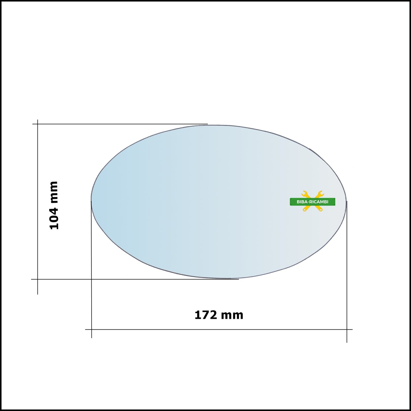 Vetro Specchio Retrovisore Asferico Lato Dx-Passeggero Per Mini Cooper (R50,R52,R53) dal 2001&gt;2008