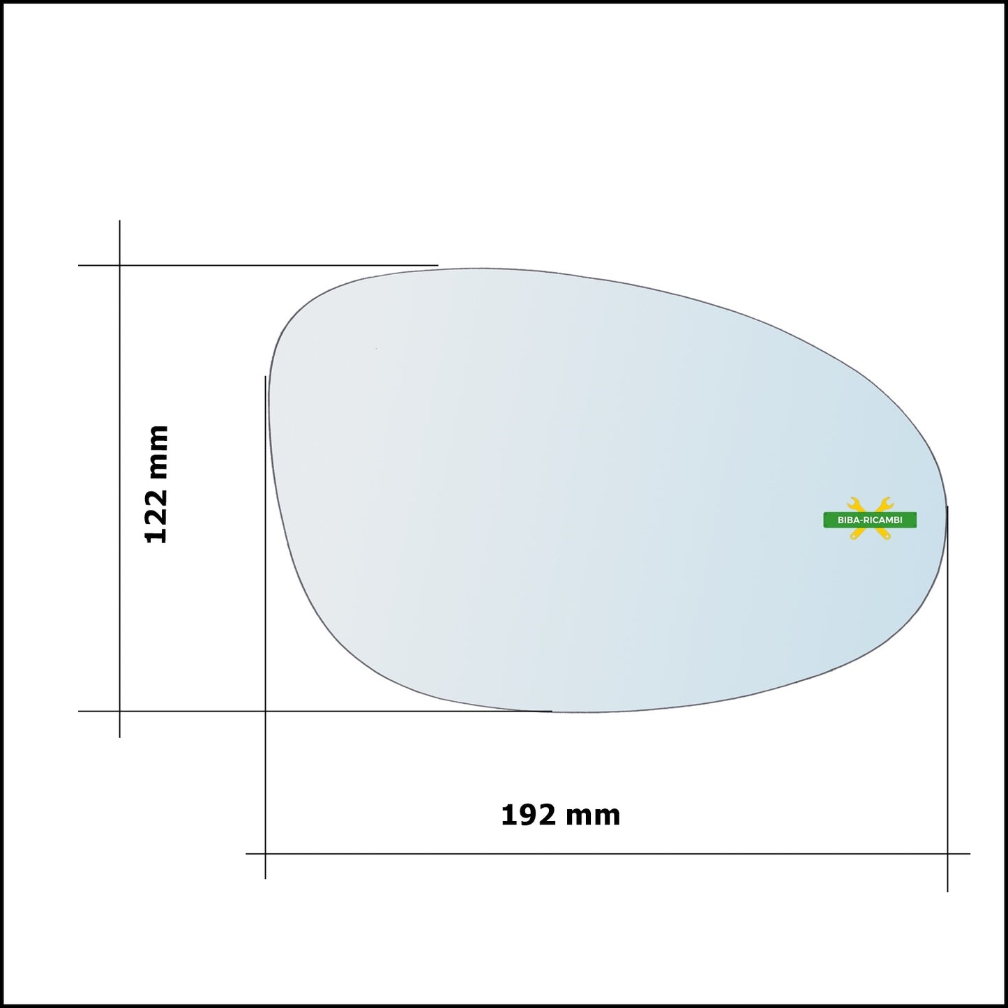 Vetro Specchio Retrovisore Cromato Asferico Lato Sx-Guidatore Per Renault Espace III (JE0) dal 1996-2002