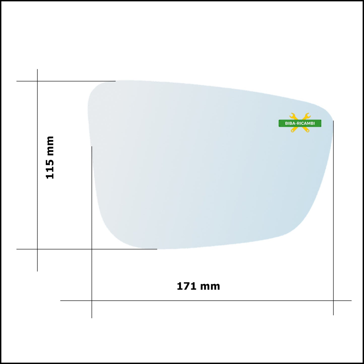 Vetro Specchio Retrovisore Asferico Lato Dx-Passeggero Per Bmw Serie 8 (G14,G15,G16) dal 2018&gt;