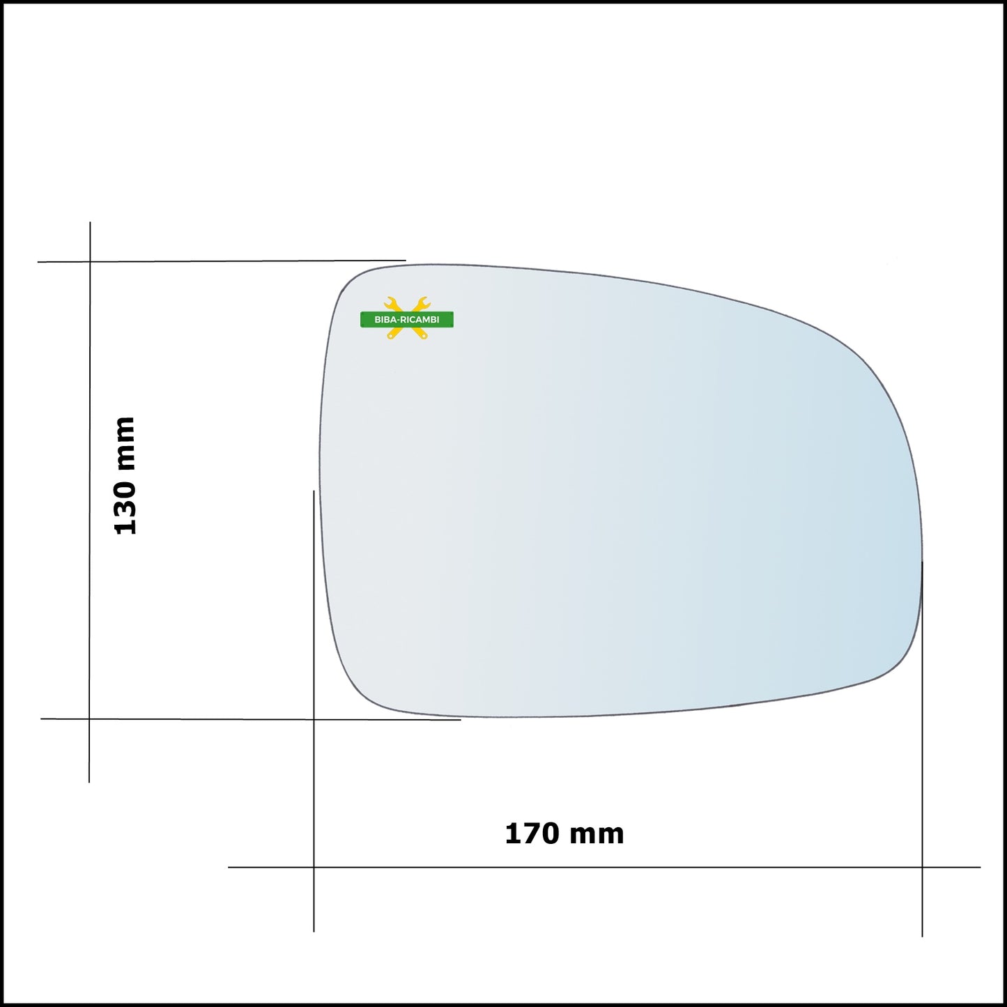 Left Driver Side Wing Mirror Glass For Nissan Note I (E11) from 2005-2012